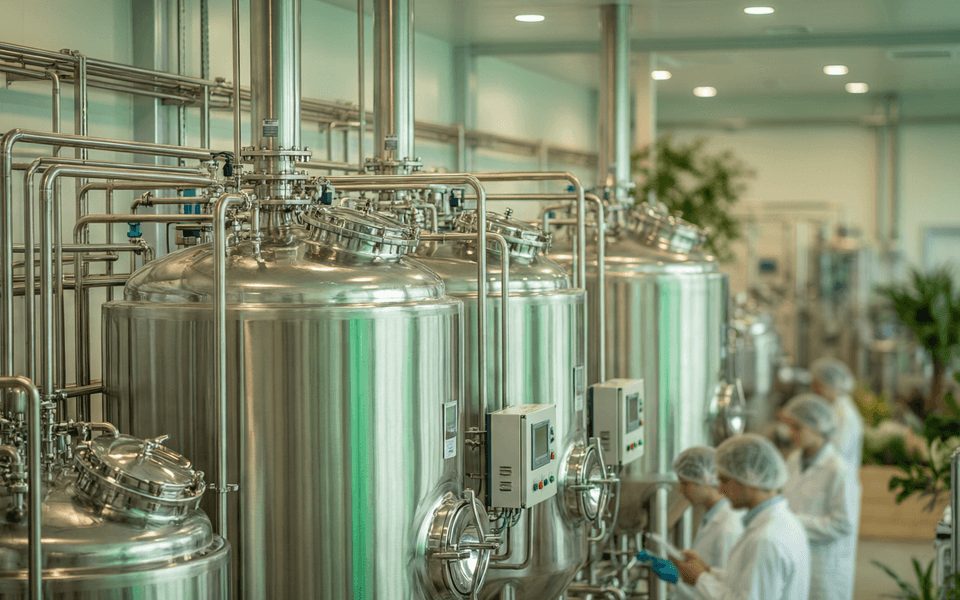 Fermentation Campus — 200+ Tanks